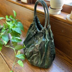 Beirn Green Snakeskin Women's Bag